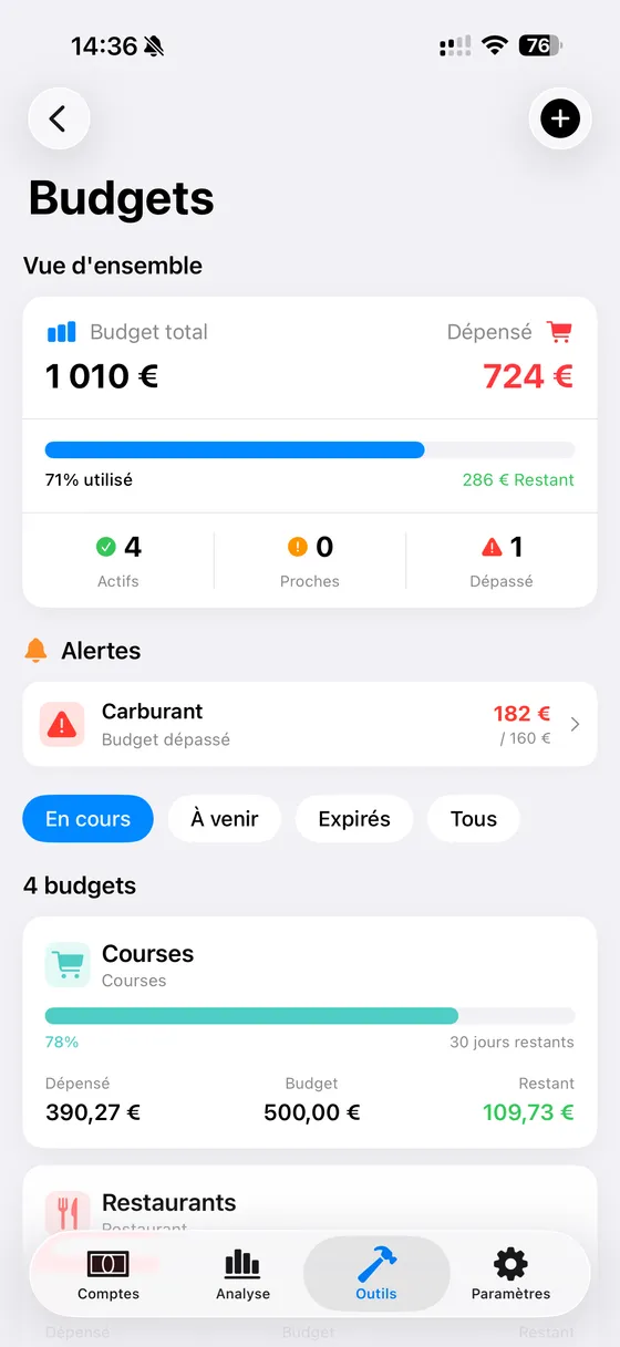 Budgets intelligents