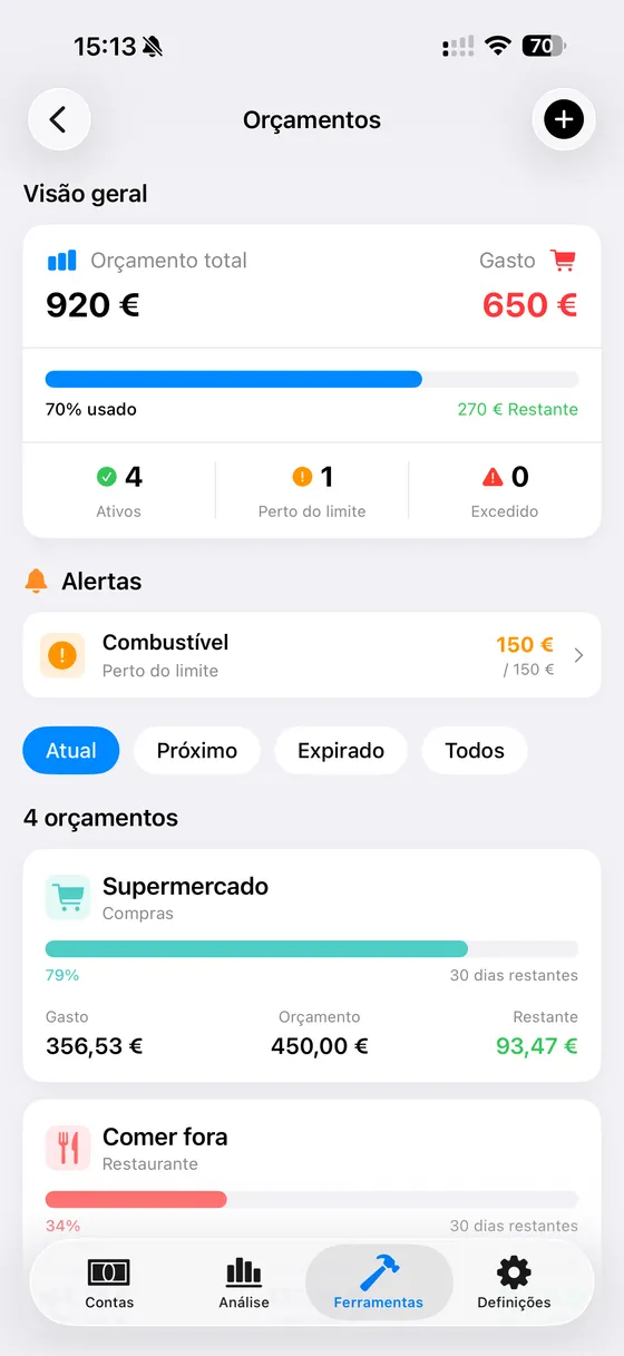 Orçamentos inteligentes