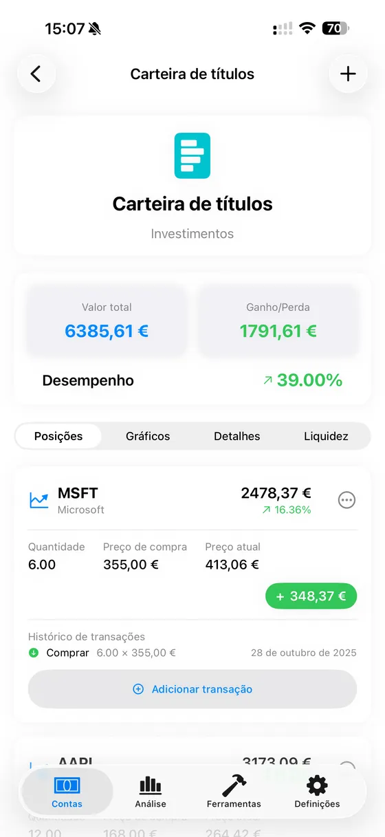 Ações e ETF